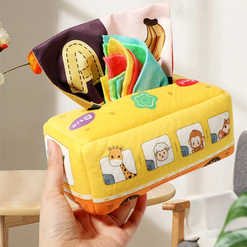 Paper Toy Baby Educational Early Education Tissue Box Toy