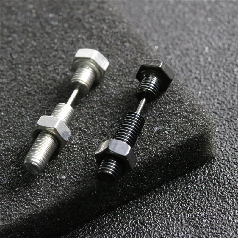 Personality Trend Punk Style Stainless Steel Screw Men's Stud Earrings