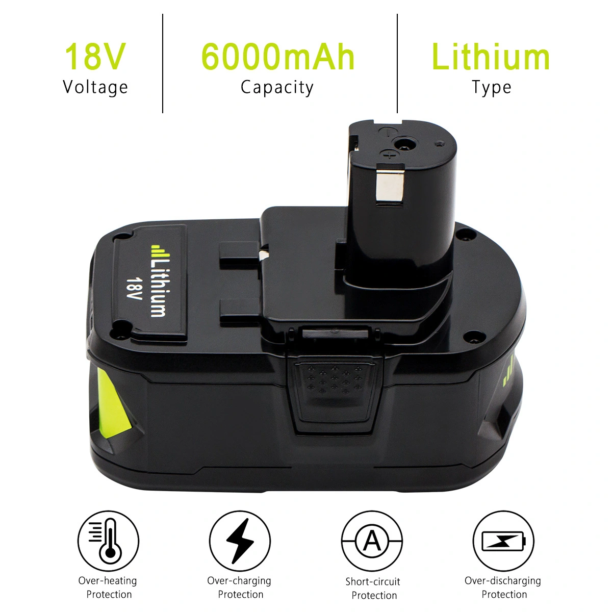 Replace Liyou R Ratio Yobi18V Electric Tool Rechargeable Lithium Battery