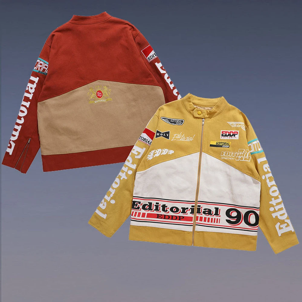 National Tide Brand Retro Embroidered Baseball Jacket