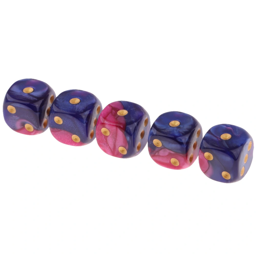 16MM Round Corner Two-color Dice Point Toy