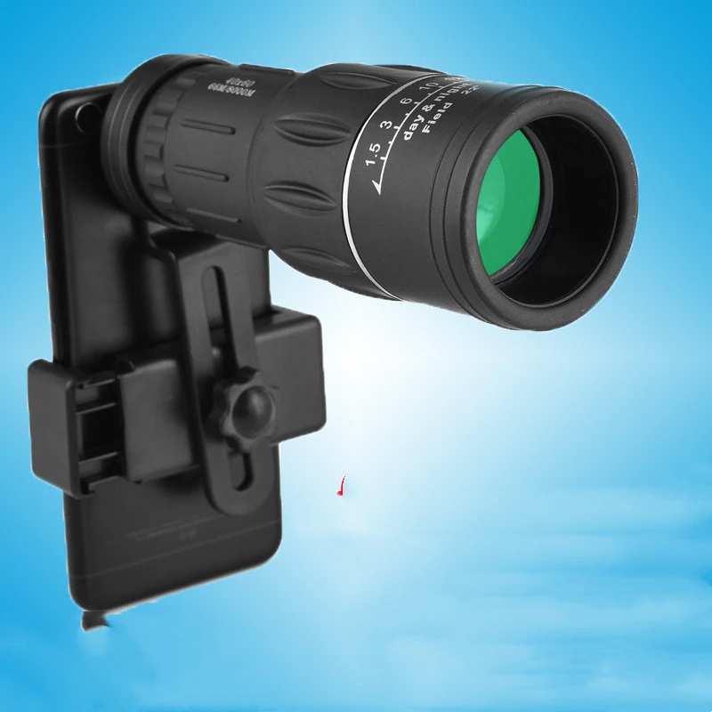 High-definition Low-light Photo With Binoculars And Mobile Phone