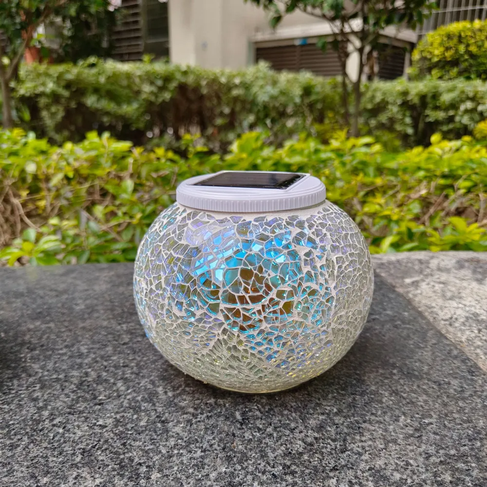 Silver Plating Color Household Solar Light LED Mosaic