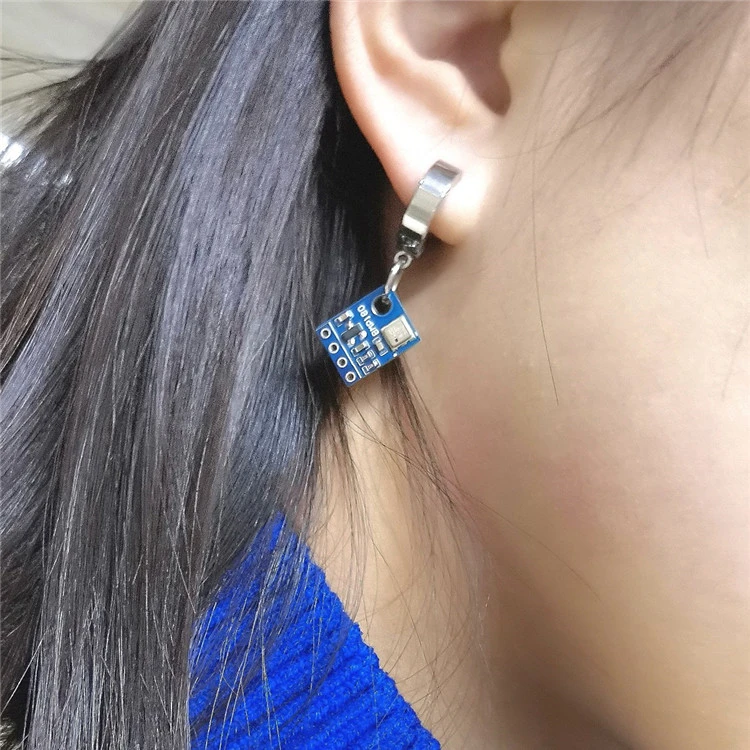 Design Sense Alien Circuit Earrings Cool Personality