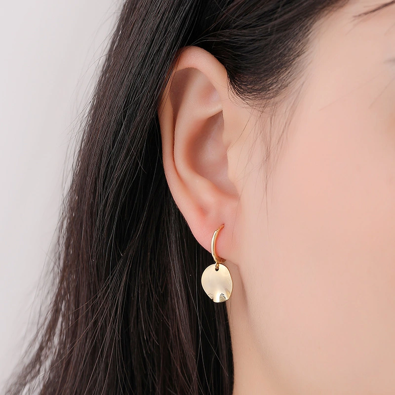 Irregular Round Earrings Niche Design Temperament