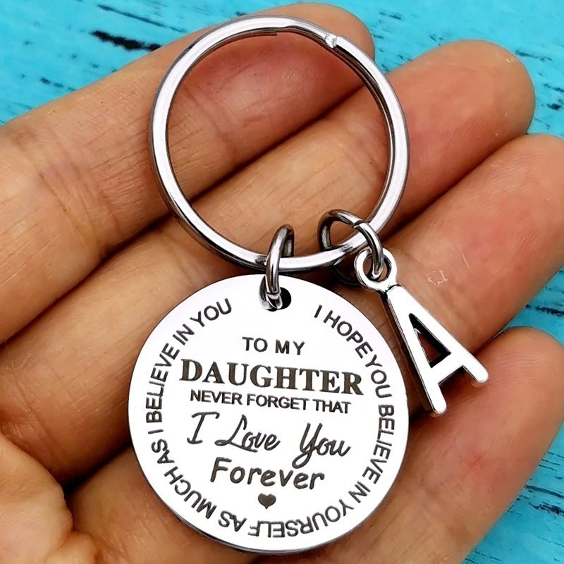 Graduation Holiday Gift Inspirational Keychain 26 Letters