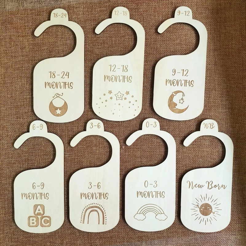 Home Wooden Baby Hanger Closet Divider