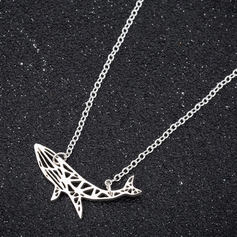 Hollow Whale Origami Women's Jewelry Clavicle Chain