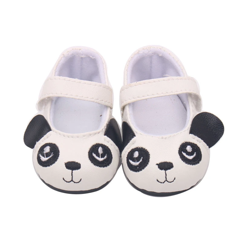 18-inch American Girl Children's Shoes Panda Flat Shoes Toy Accessories Doll Clothes Hot Sale Doll Accessories