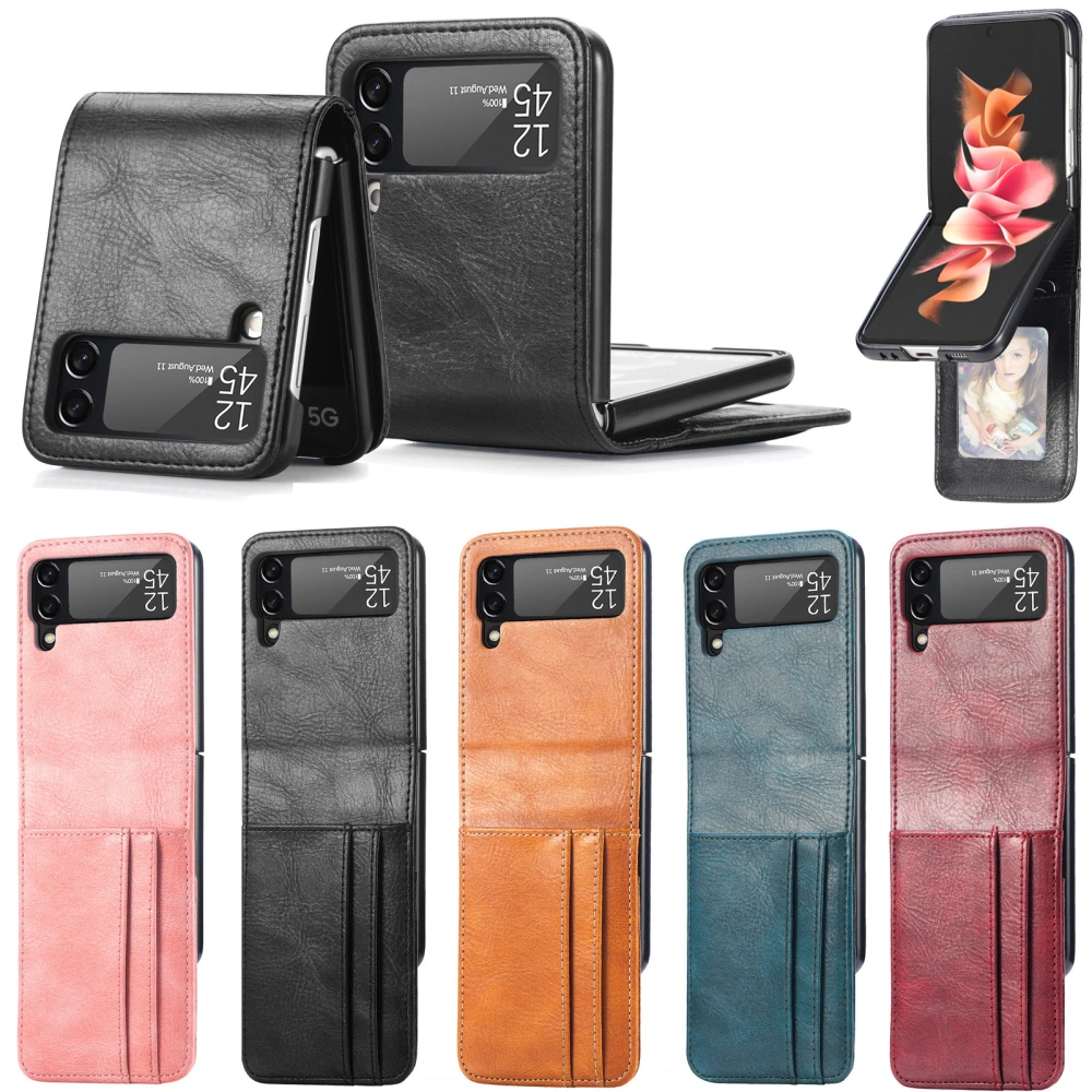 Mobile Phone Case Folds Up And Down An Integrated Multi-card Protective Holster