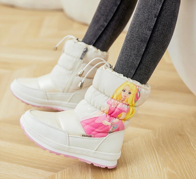 Thickened Winter Children Mid-calf Length Snow Boots Women