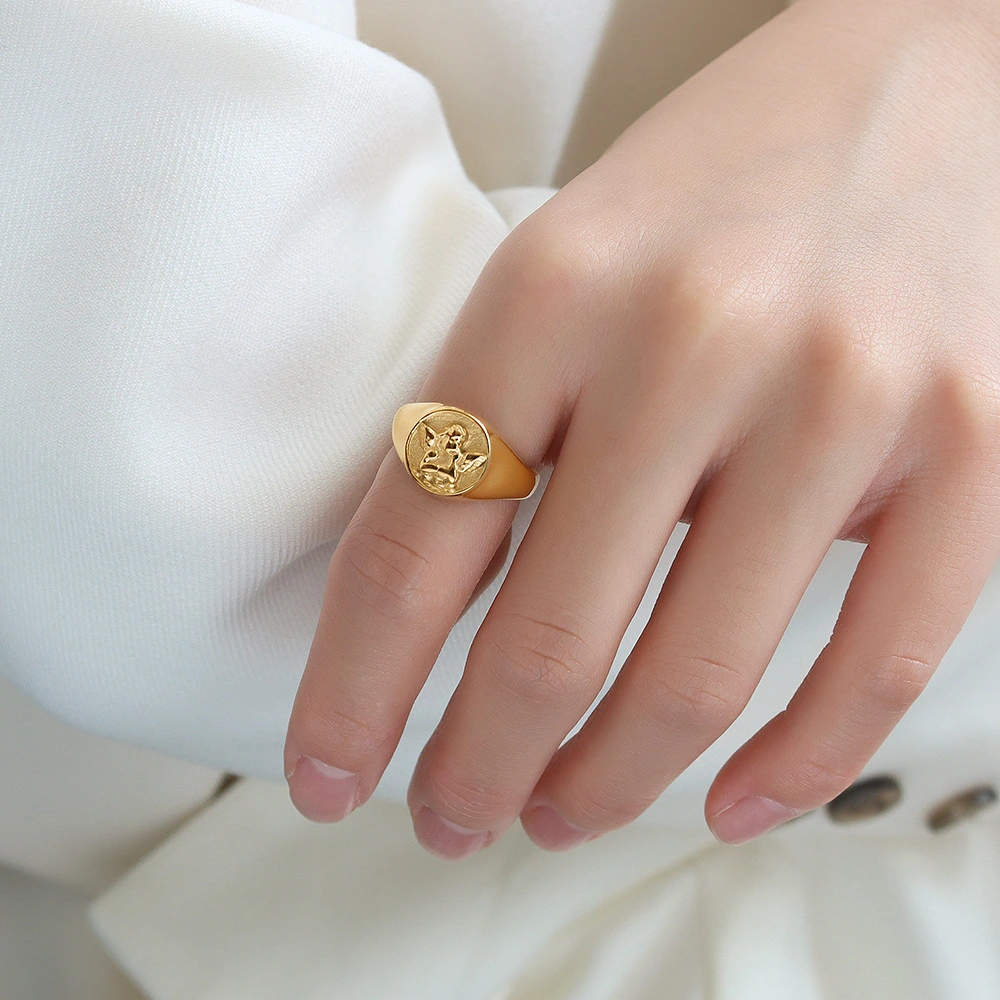 European And American Personality Angel Boy Ring