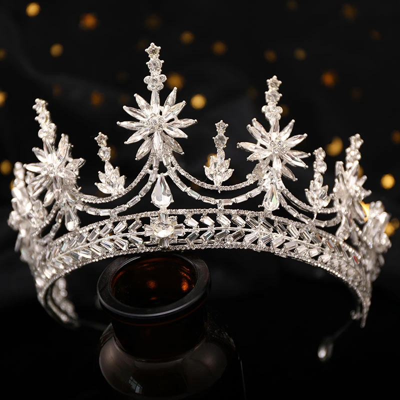 Crown Bridal Wedding Wedding Makeup Headdress Princess Diamond Korean Style Crown Crystal Headband Hair Accessories Birthday