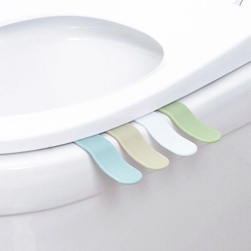 Toilet Cover Lifter Anti-dirty Plastic Curved Toilet Handle Lift Toilet Lid Toilet Handle Cover Hand Carrying Device