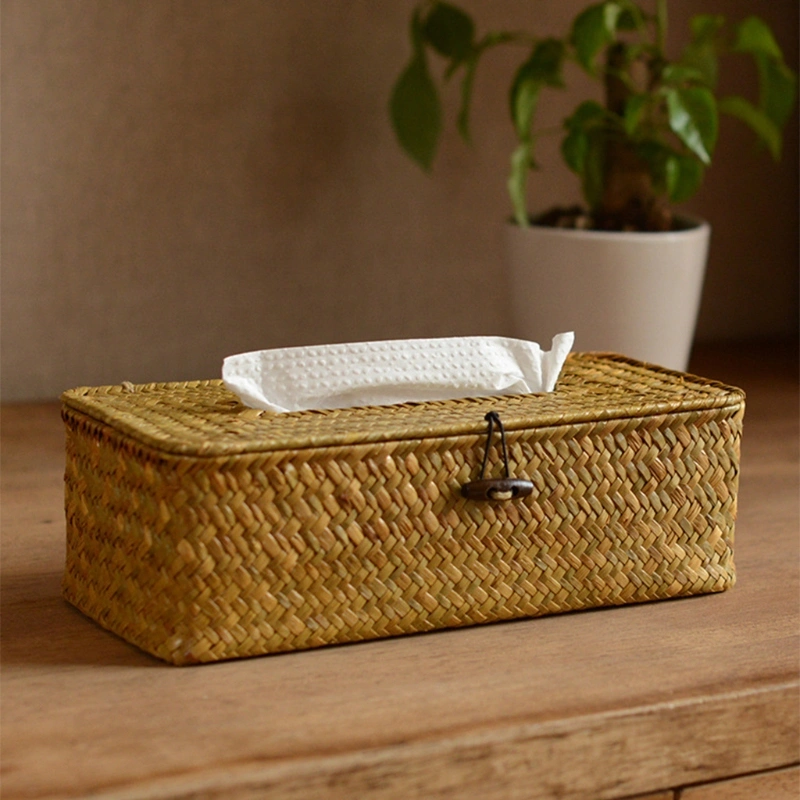 Desktop Removable Straw Tissue Box For Household Car