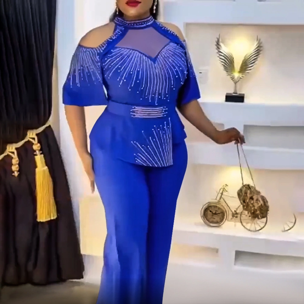 T-shirt Top Wide Leg Pants Professional Suit Two-piece Set