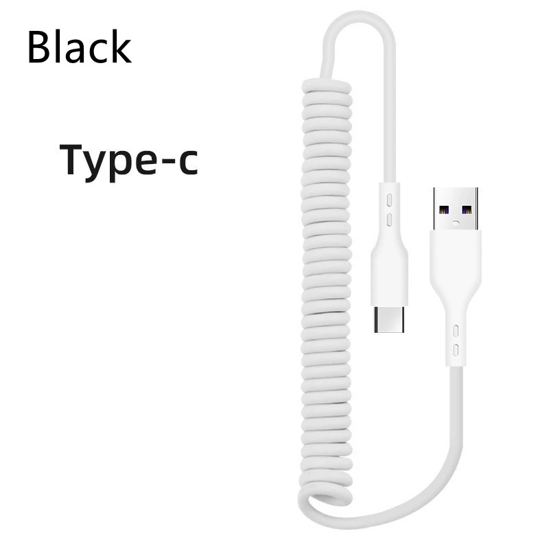 Fast Charging Car Spring Telescopic Charging Cable