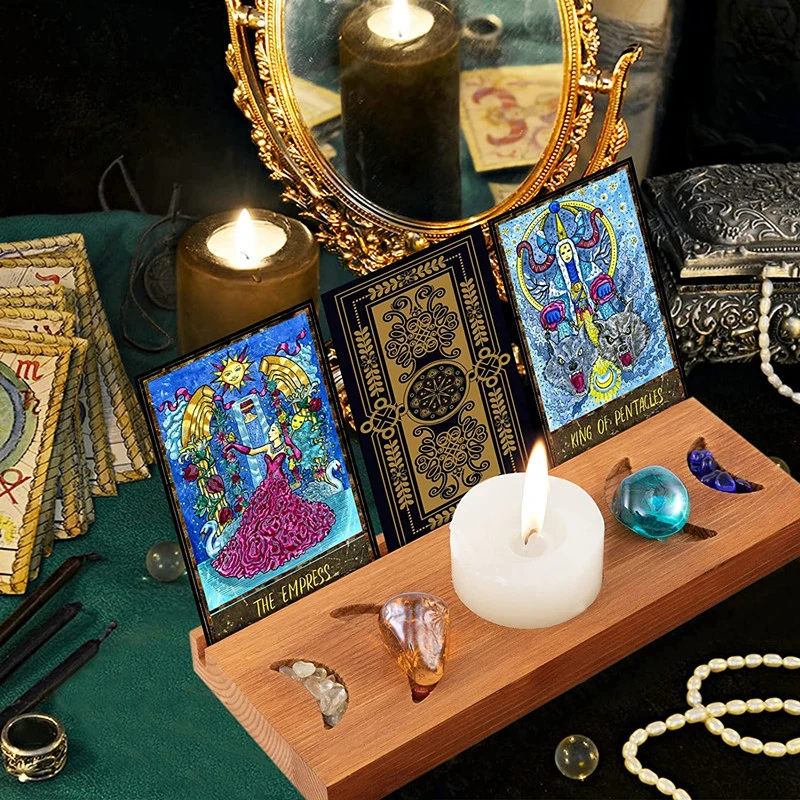 Room Decoration Display Tarot Card Wooden Frame