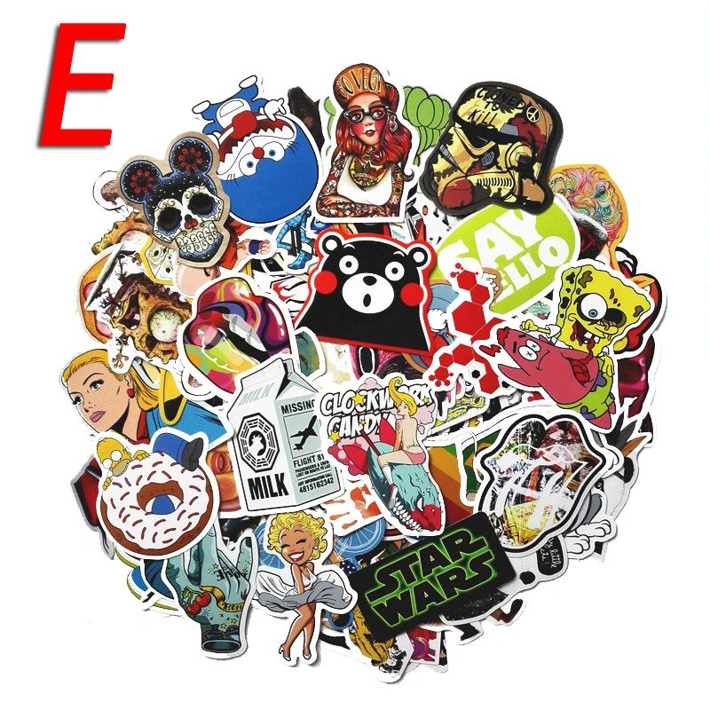Movie Cartoon Toy Doodle Travel Trolley Case Sticker