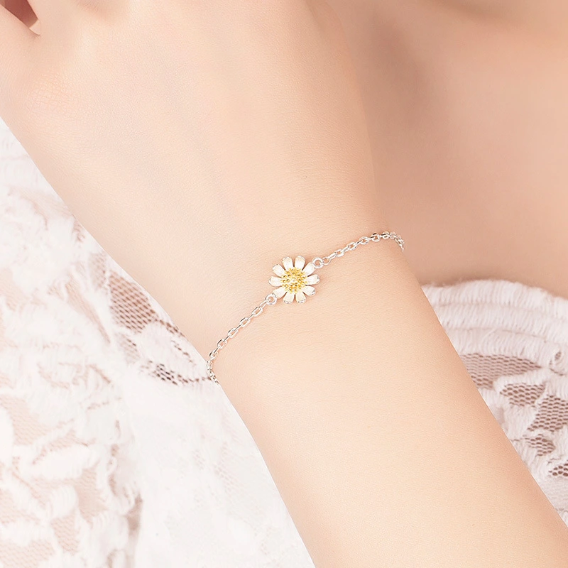 Women's Fashion Simple Sunflower Daisy Bracelet