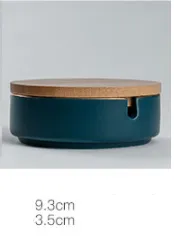 Simple Ashtray Household Large Ceramic Ashtray With Lid