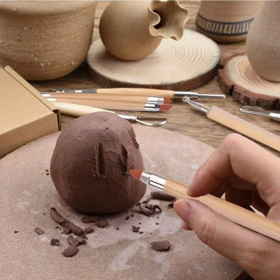 Clay Sculpture Pottery Tools Multi-purpose Carving Combination