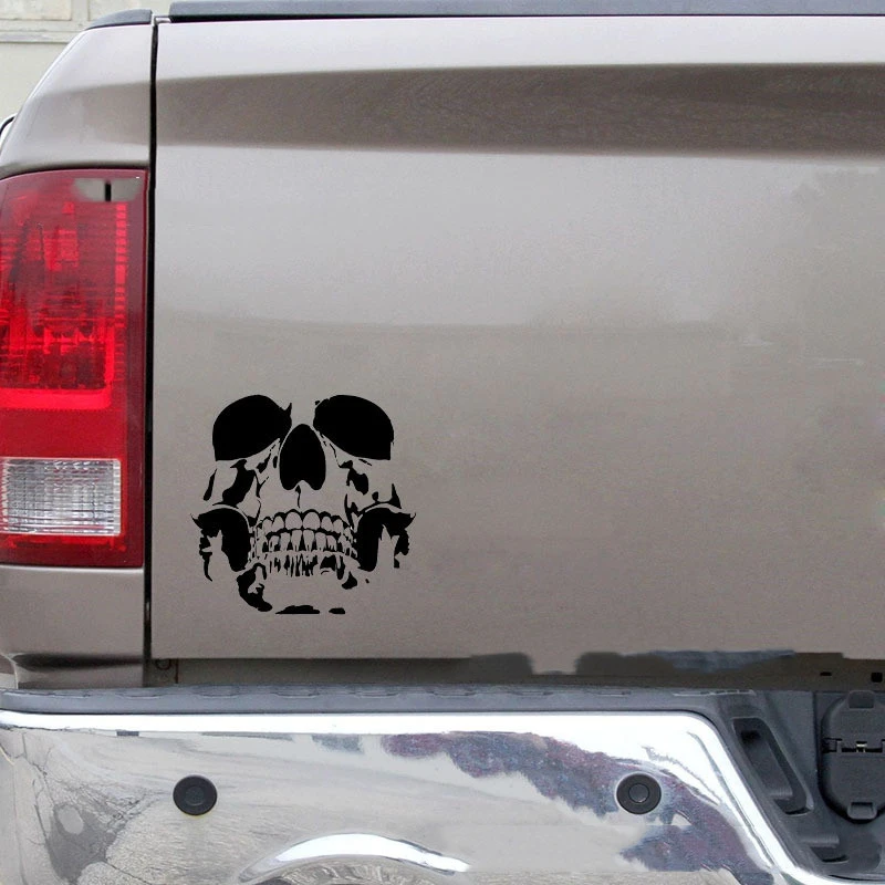 Horror Explosion Skull Car Sticker Decorative Pull Flower