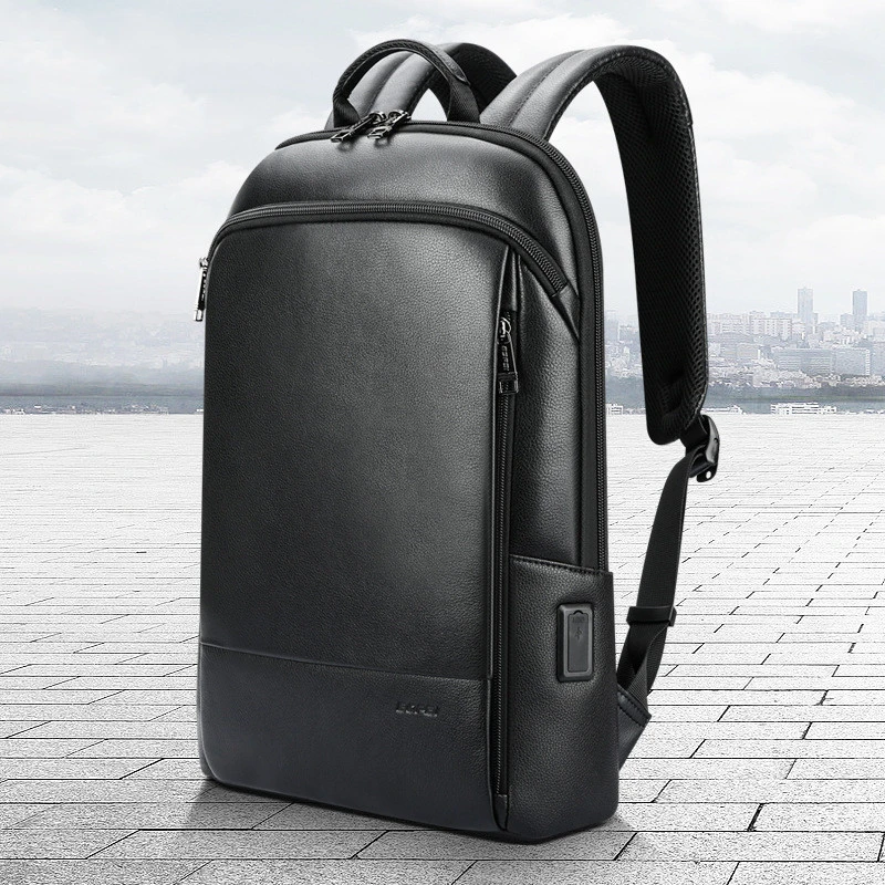 Men's Fashion New Backpack High-end Genuine Leather