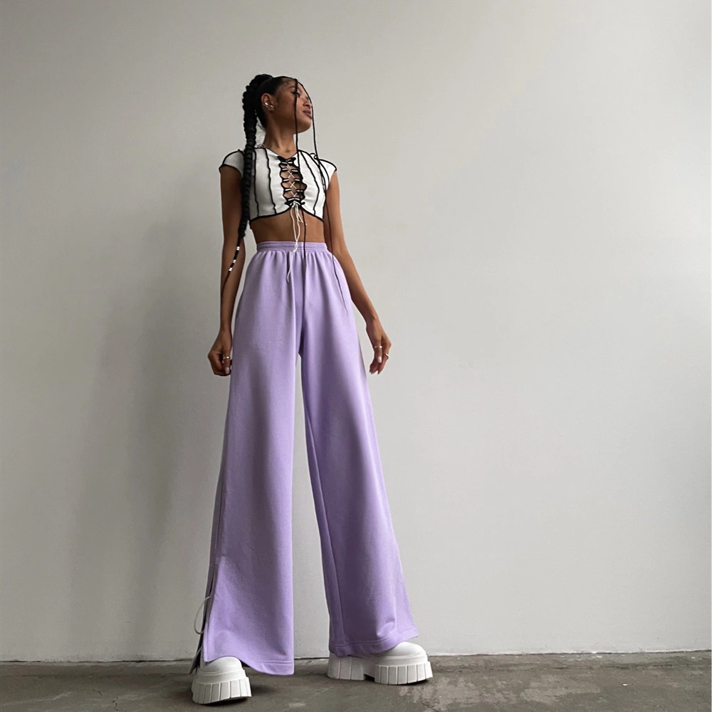 Women's Fashion Loose Straight Fit Wide Leg Pants