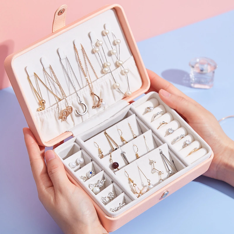 Simple Stud Jewelry Box Ring Earrings Storage