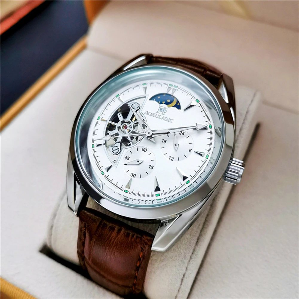 Men's Automatic Mechanical Hollowed-out Watch