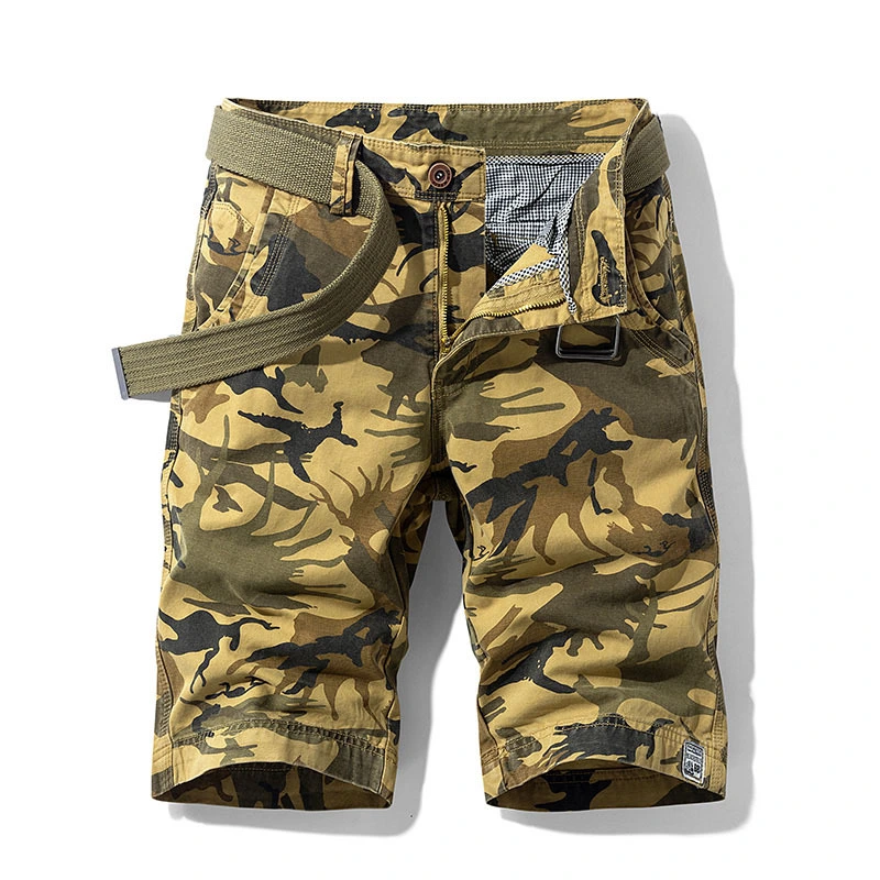 Cotton Camouflage Casual Shorts Men's New Fashion Loose