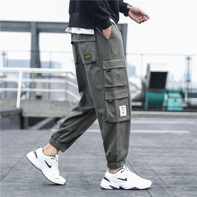 Men's Pure Cotton Ninth Casual Work Pants