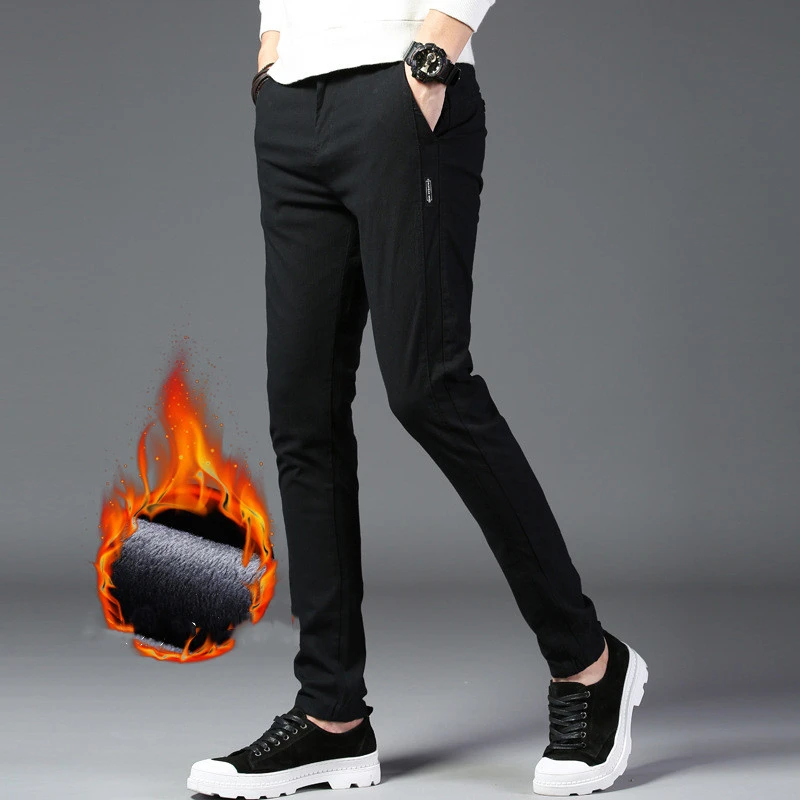  Korean Style Solid Color Slim Fit Skinny Pants Trousers