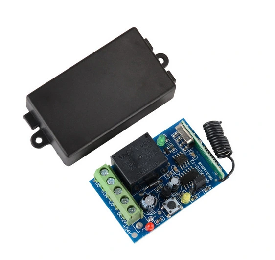 DC12V Single-channel Learning Code Wireless Remote Control 2-key Remote Control Self-locking Interlock Solenoid Valve Car Modification