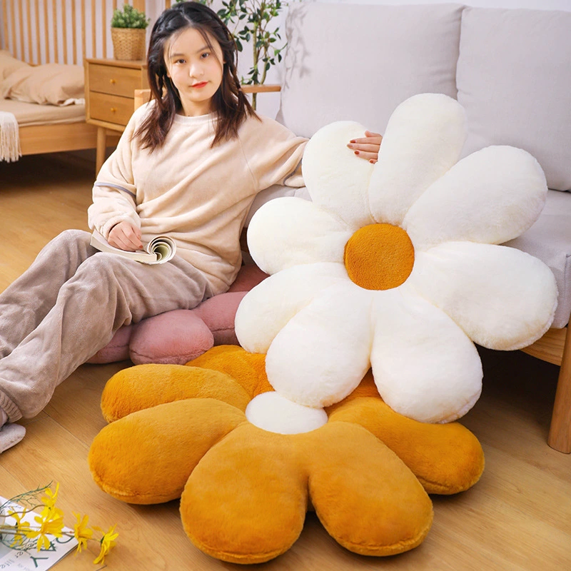 Fashion Simple Thickened Flower Cushion Futon