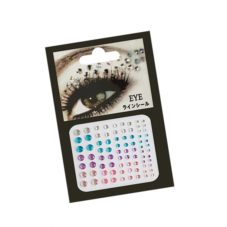 81 Tablets 2-5mm Single DIY Eye Face Rhinestone Stickers