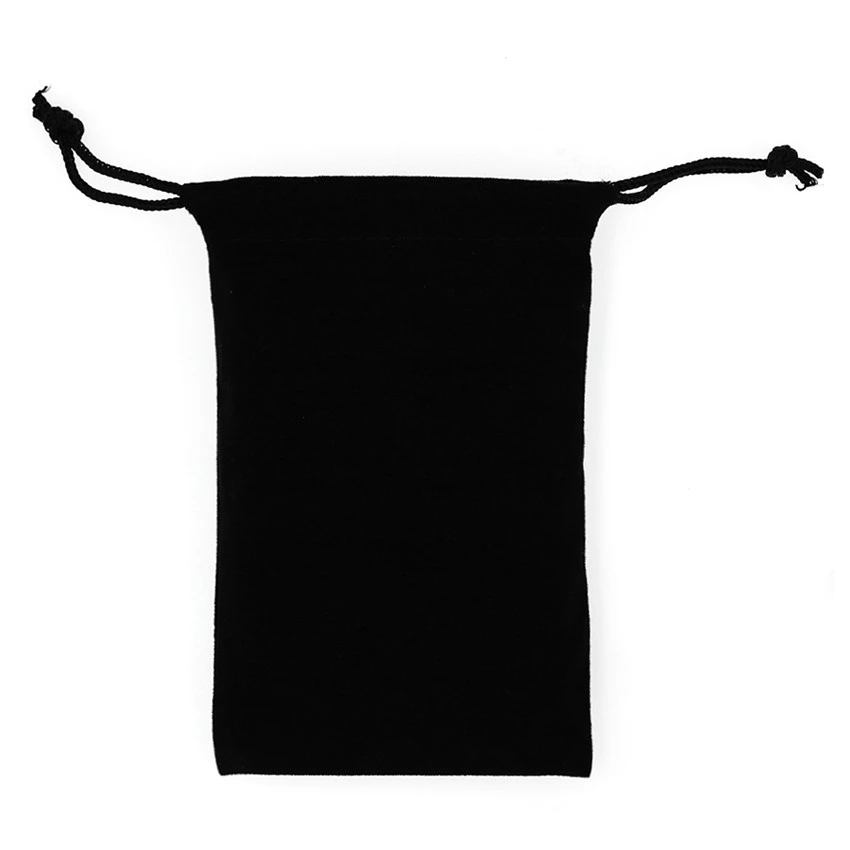 1pc Black Color Velvet Bag Jewelry Packing Velvet Drawstring