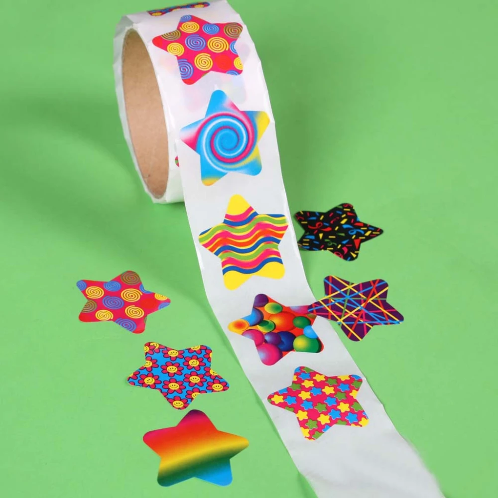 Colorful Five-pointed Star Stickers Reward Stickers