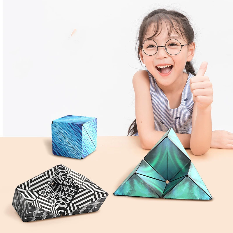 Super Cool 3d Geometric Magnetic Cube Training Puzzle Variety Puzzle Children's Toys