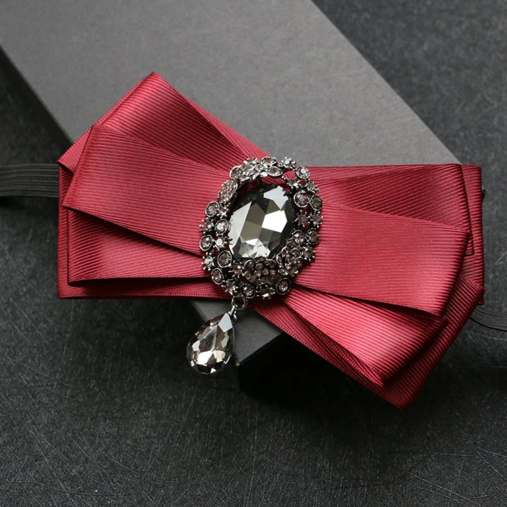 Diamond British Bow Tie Men's Formal Wedding