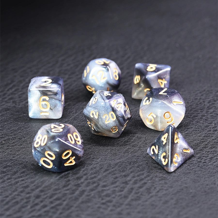 Black And White Starry Sky Running Group Dice Cthulhu COC Board Game