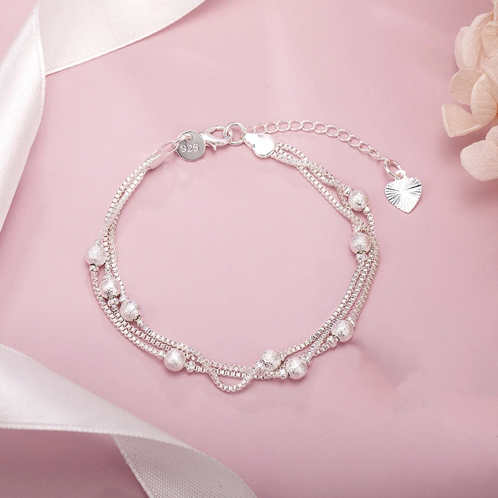 European And American Fashionable 925 Silver Plated Bracelet