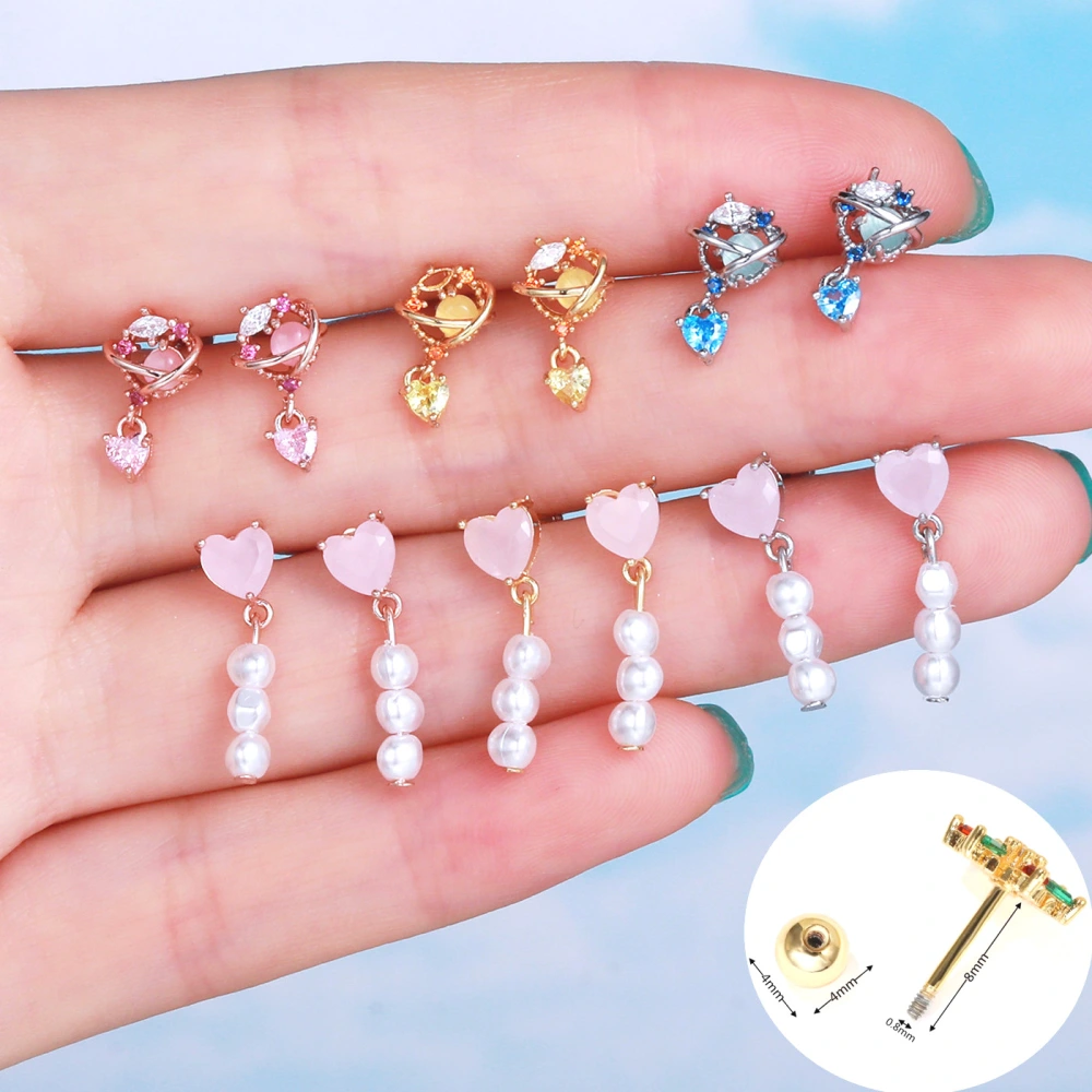 Korean Style Korean Love Ear Studs