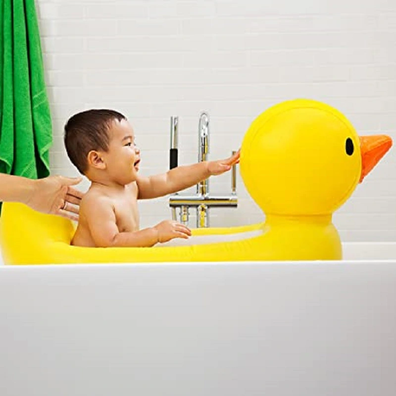 Household Inflatable Small Yellow Duck Shaped Bathtub