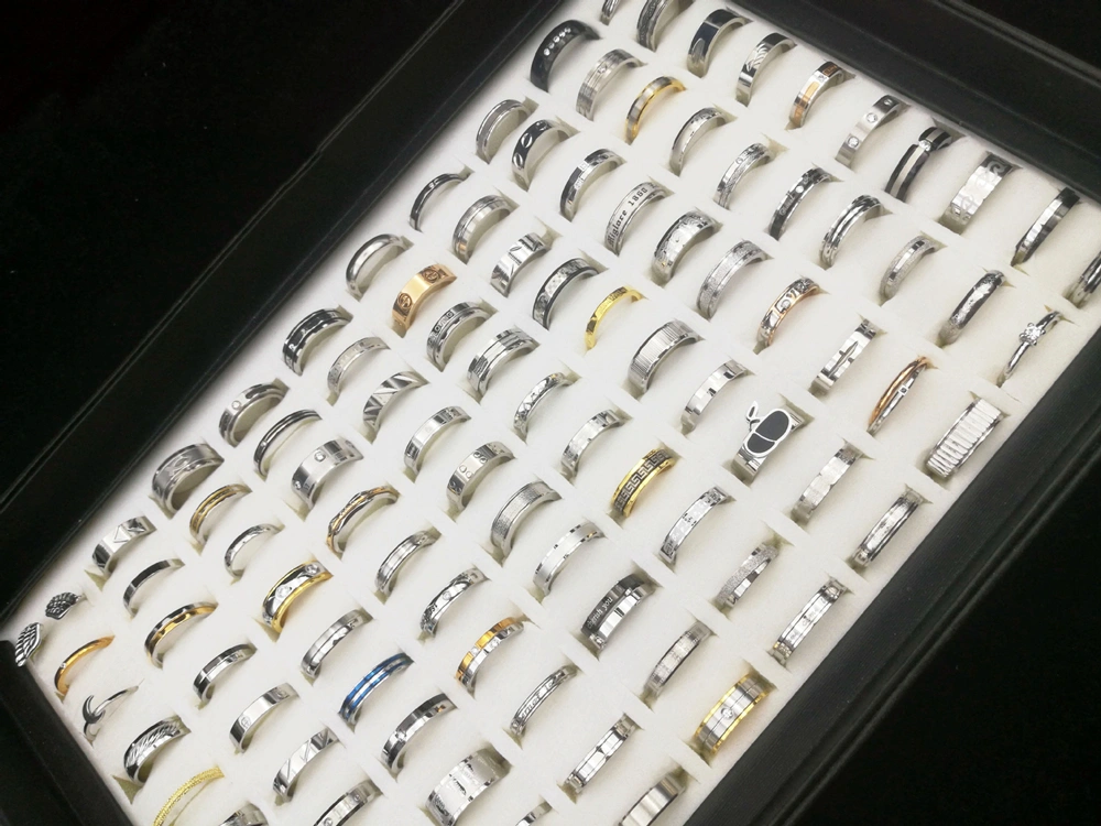 Men's And Women's Mixed Titanium Steel Stainless Steel Rings