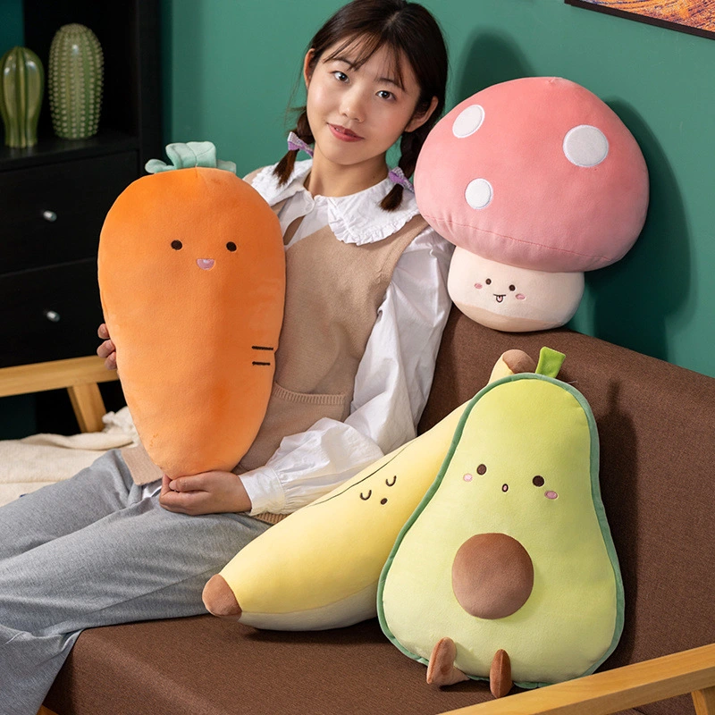 Cute Avocado Pillow Carrot Fruit Plush Toy