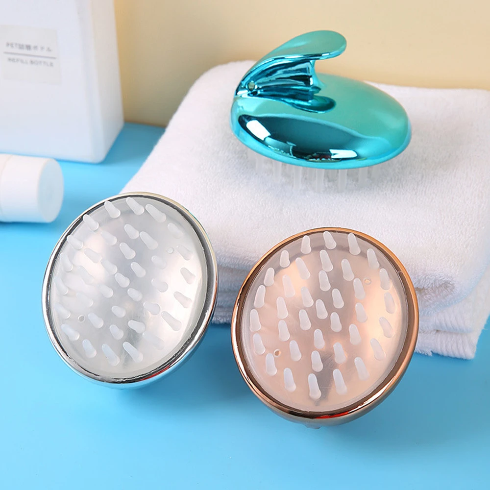 Electroplating Shampoo Brush Massage Shampoo Artifact