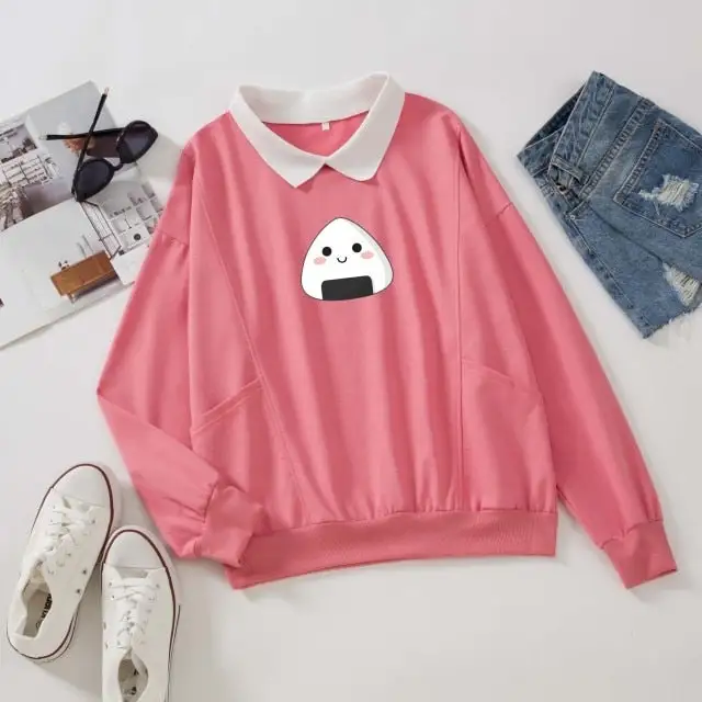 New Fashion Casual Print Pocket Fleece Sweatshirt
