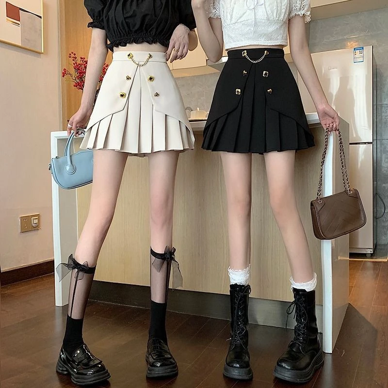 Women's Fashion Versatile High Waist Slim A-Line Short Skirt